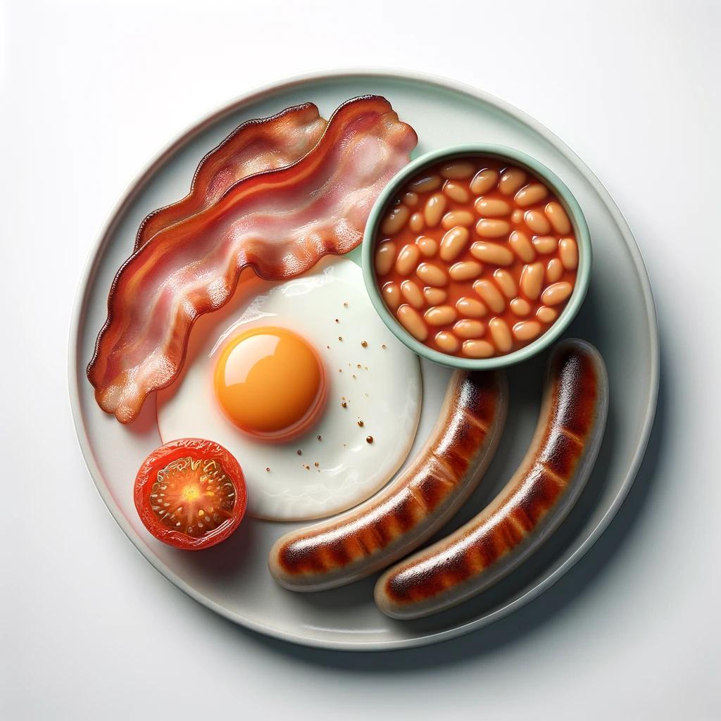 A traditional English breakfast